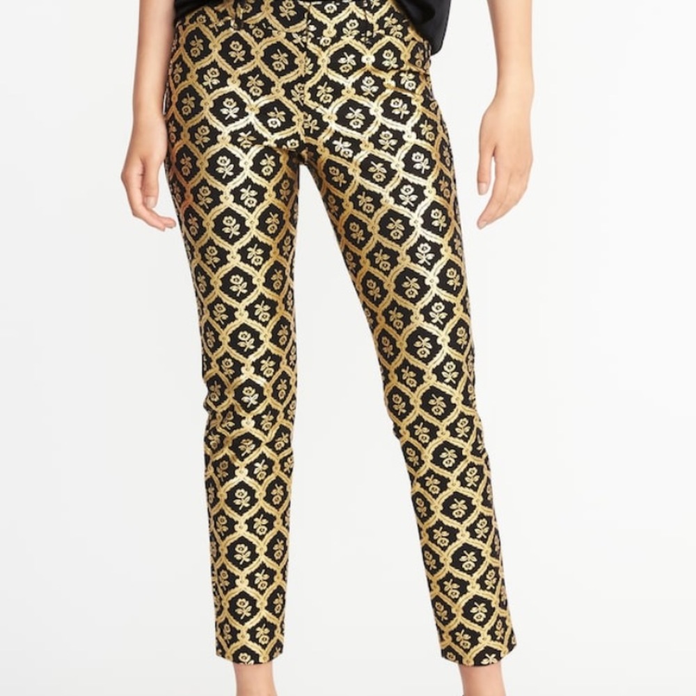 Old Navy pixie pants - Gold pattern